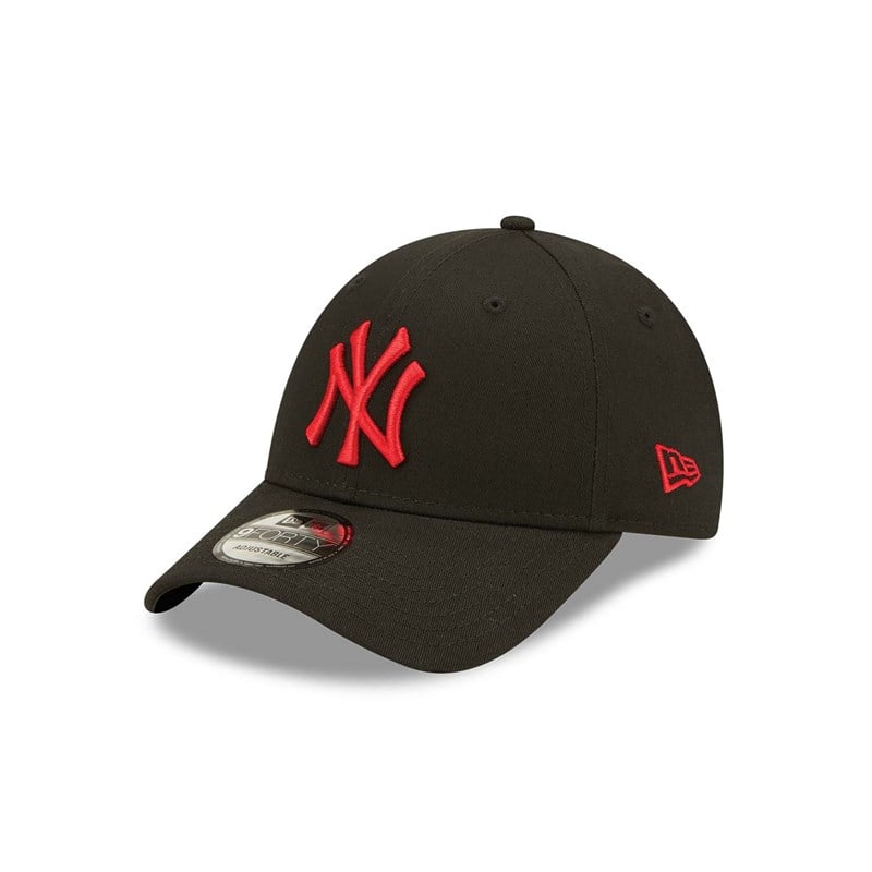 9forty New Era New York Yankees League Essentials Adjustable Gorras Negros | ZH4279308