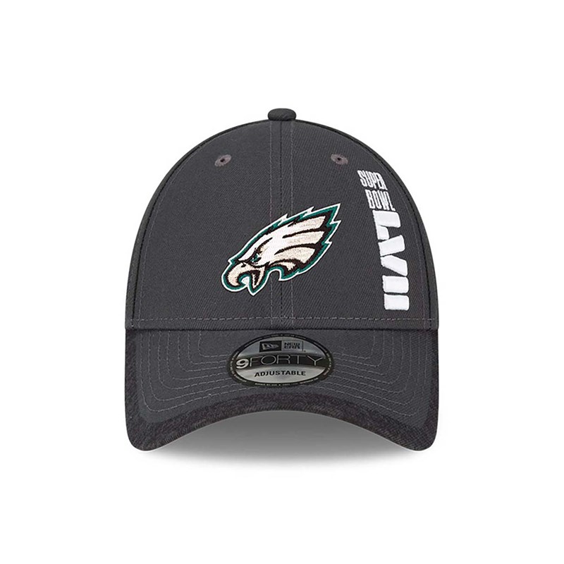 9forty New Era Philadelphia Eagles Super Bowl Lvii Opening Night Adjustable Gorras Grises | VE7098415