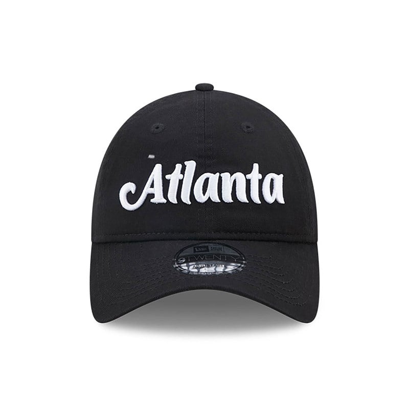 9twenty New Era Atlanta Hawks Authentics City Edition Adjustable Gorras Negros | CX9407621