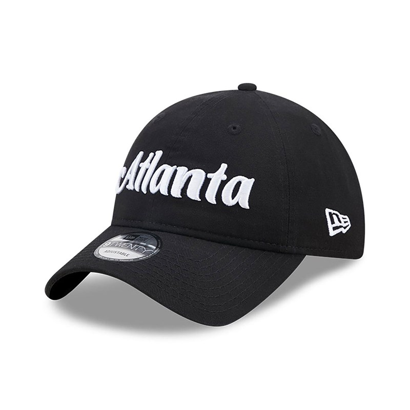 9twenty New Era Atlanta Hawks Authentics City Edition Adjustable Gorras Negros | CX9407621