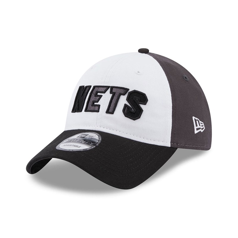 9twenty New Era Brooklyn Nets NBA Back Half Adjustable Gorras Negros | PT3108294