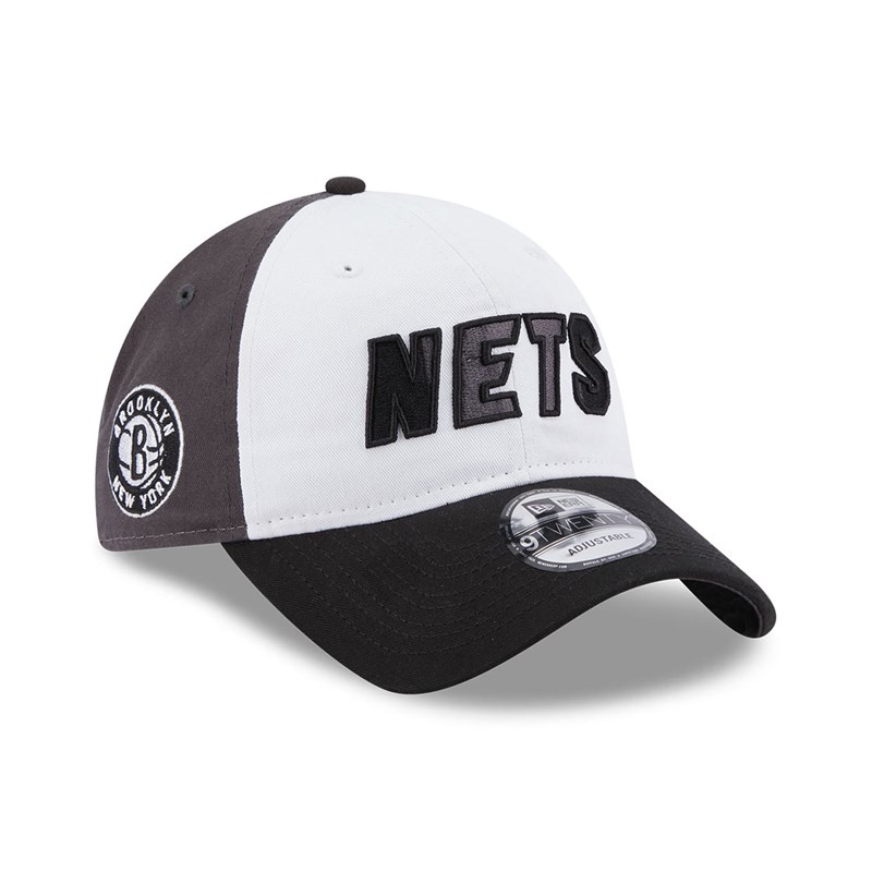 9twenty New Era Brooklyn Nets NBA Back Half Adjustable Gorras Negros | PT3108294