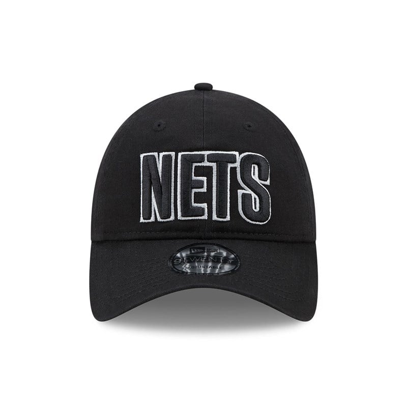 9twenty New Era Brooklyn Nets NBA Statement Adjustable Gorras Negros | BS7920418