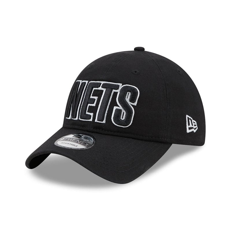 9twenty New Era Brooklyn Nets NBA Statement Adjustable Gorras Negros | BS7920418