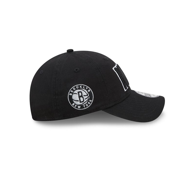 9twenty New Era Brooklyn Nets NBA Statement Adjustable Gorras Negros | BS7920418