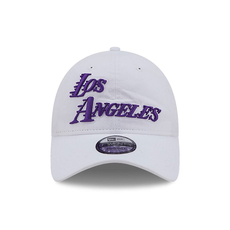 9twenty New Era La Lakers Authentics City Edition Adjustable Gorras Blancos | UZ3189542