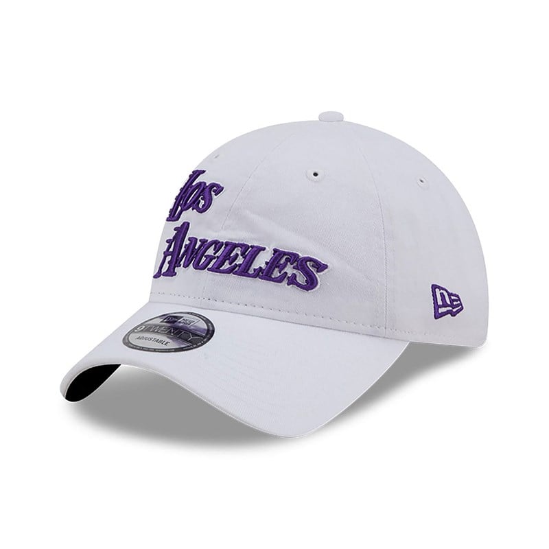 9twenty New Era La Lakers Authentics City Edition Adjustable Gorras Blancos | UZ3189542