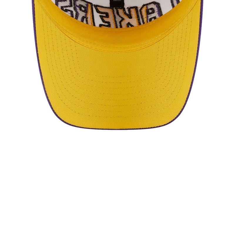 9twenty New Era La Lakers NBA Back Half Adjustable Gorras Morados | IS7809634