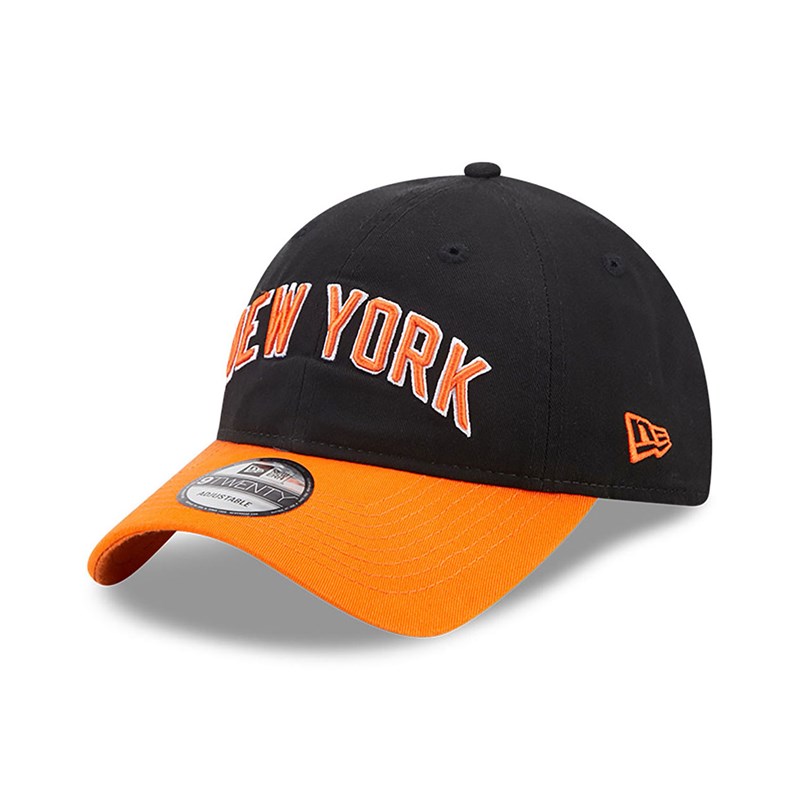 9twenty New Era New York Knicks Authentics City Edition Adjustable Gorras Negros | UQ1527389