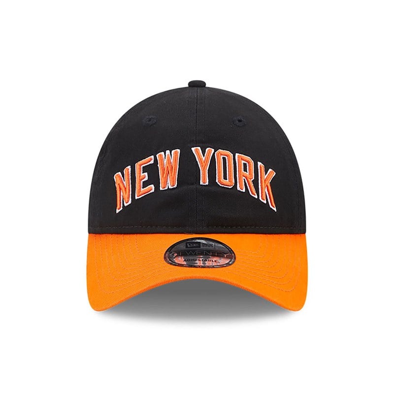 9twenty New Era New York Knicks Authentics City Edition Adjustable Gorras Negros | UQ1527389