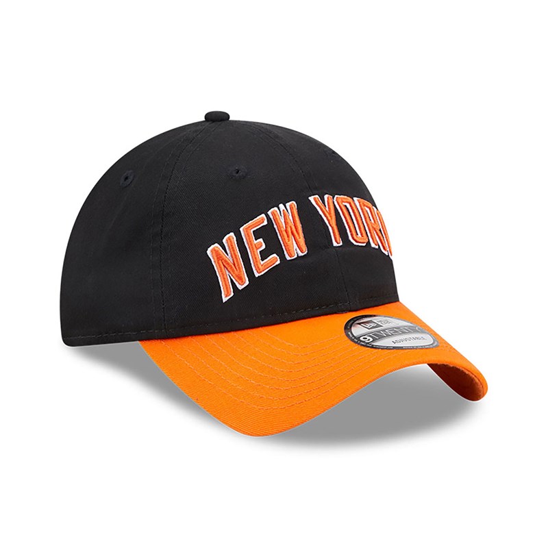 9twenty New Era New York Knicks Authentics City Edition Adjustable Gorras Negros | UQ1527389