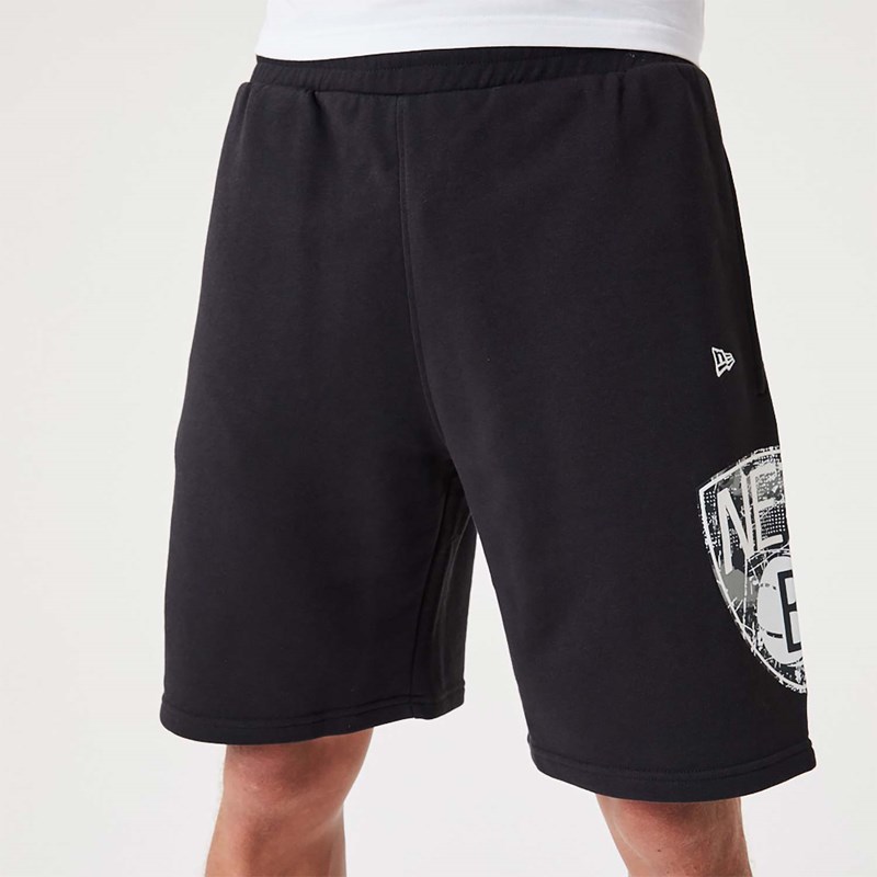 Bermudas New Era Brooklyn Nets NBA Team Logo Negros | AM7182934