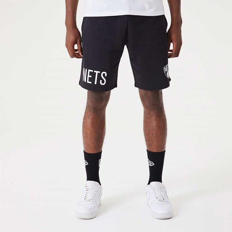 Bermudas New Era Brooklyn Nets NBA Wordmark Oversized Negros | AR6381520