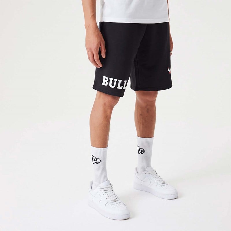 Bermudas New Era Chicago Bulls NBA Wordmark Oversized Negros | TB9078634