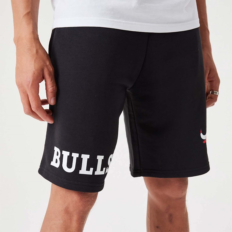 Bermudas New Era Chicago Bulls NBA Wordmark Oversized Negros | TB9078634