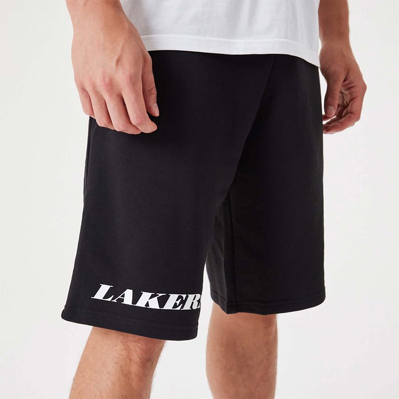 Bermudas New Era La Lakers NBA Wordmark Oversized Negros | RG3965471