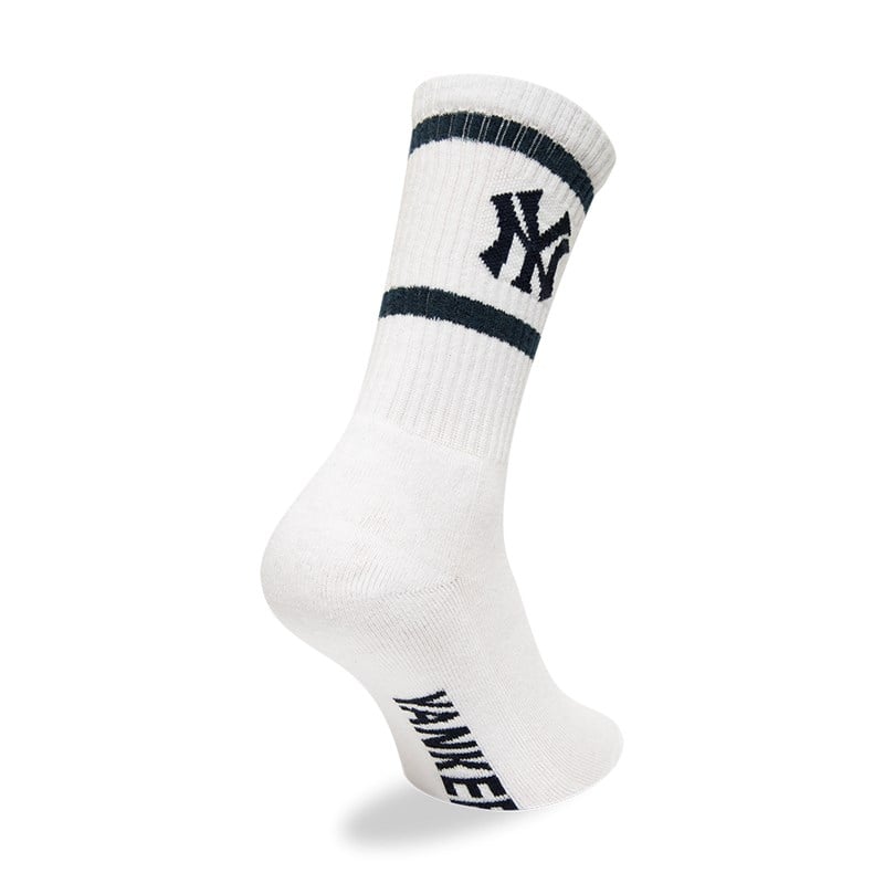 Calcetines New Era New York Yankees MLB Premium Blancos | WZ0974568