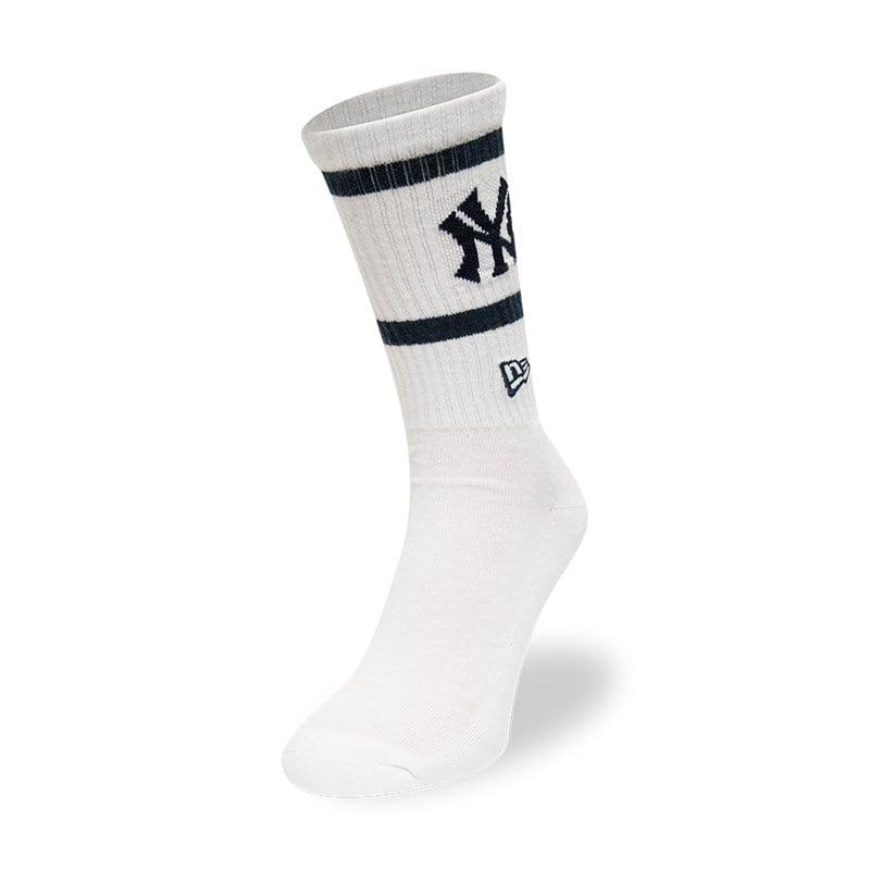 Calcetines New Era New York Yankees MLB Premium Blancos | WZ0974568