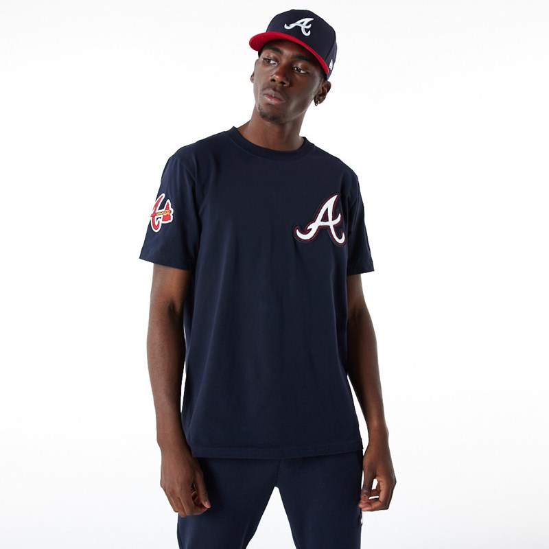 Camiseta New Era Atlanta Braves MLB Logo Select Azules | XG0475623