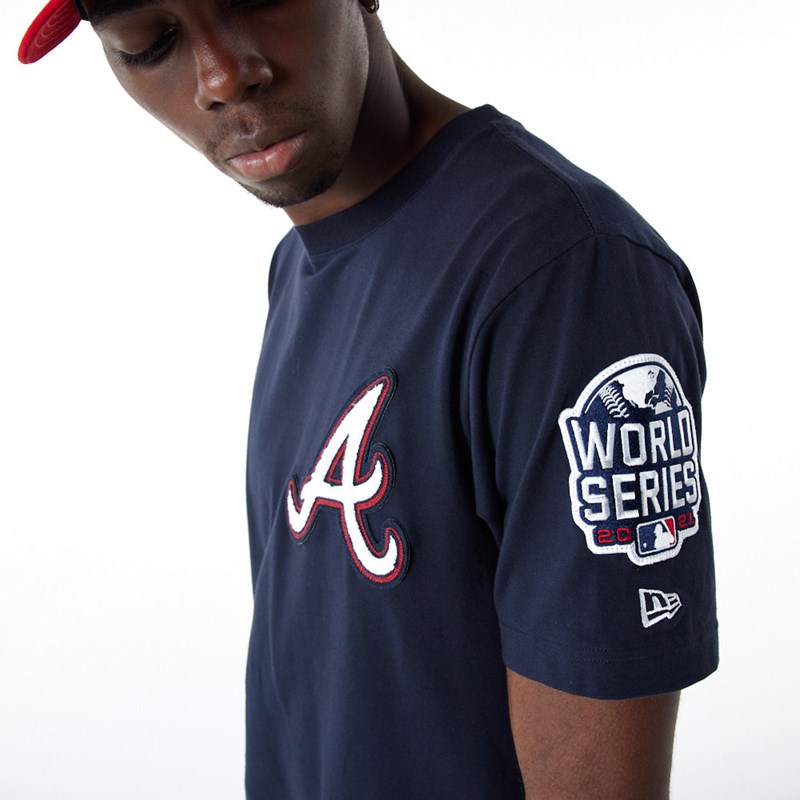 Camiseta New Era Atlanta Braves MLB Logo Select Azules | XG0475623