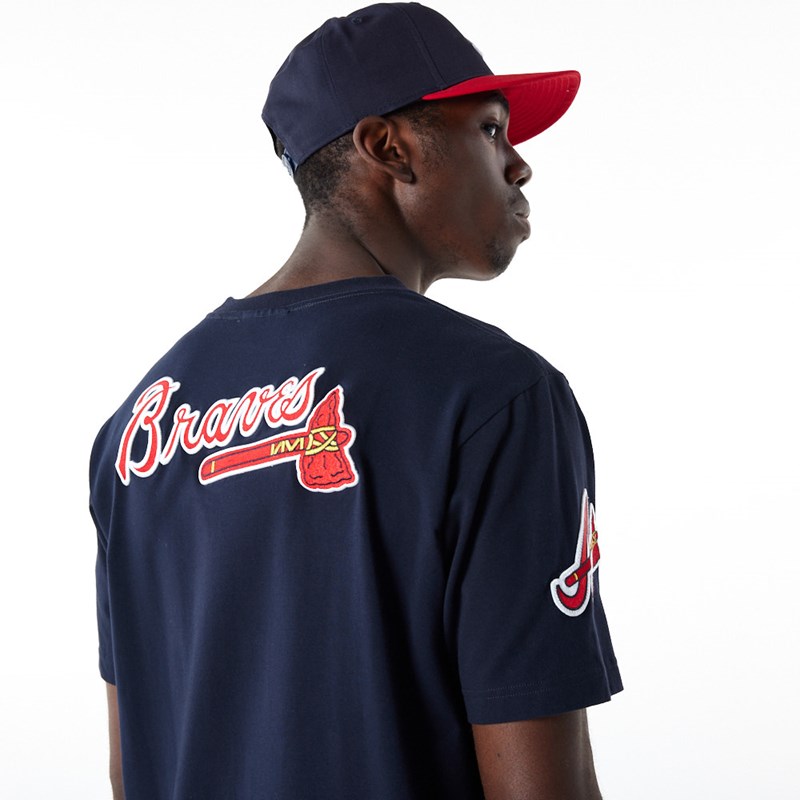 Camiseta New Era Atlanta Braves MLB Logo Select Azules | XG0475623