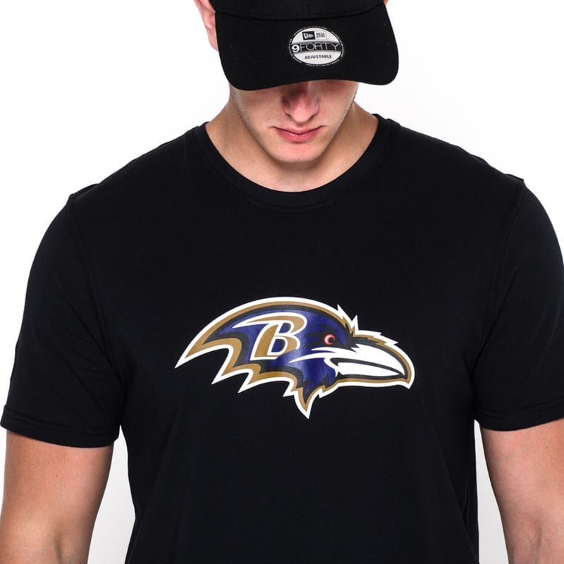 Camiseta New Era Baltimore Ravens Team Logo Negros | WH0964375