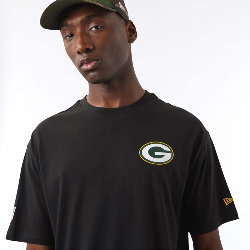 Camiseta New Era Bay Packers NFL Foil Negros | ZR4801279