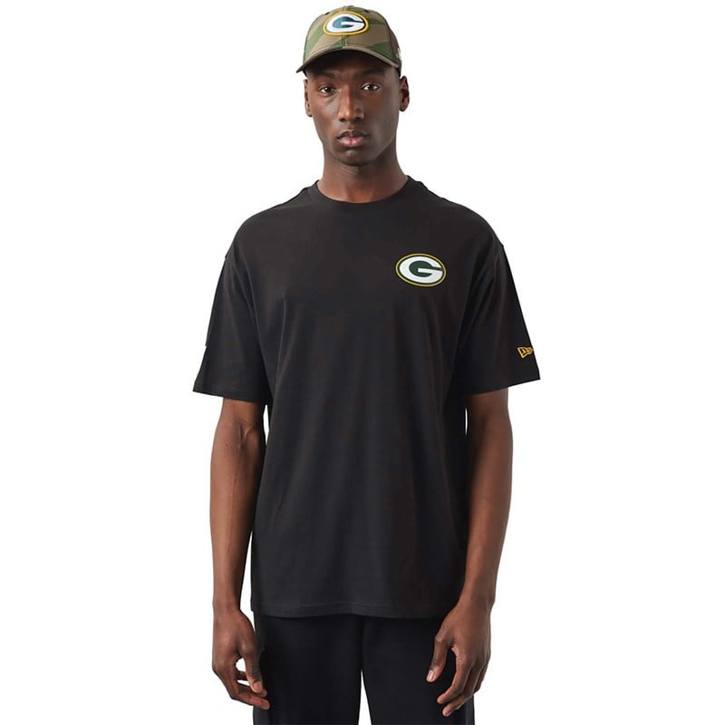 Camiseta New Era Bay Packers NFL Foil Negros | ZR4801279