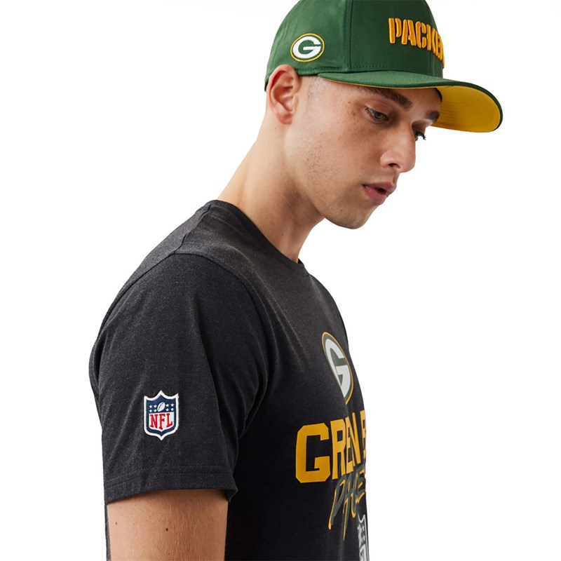 Camiseta New Era Bay Packers NFL Script Grises | NA9483570