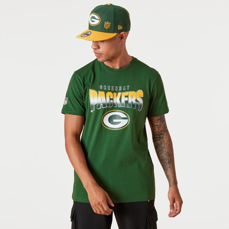 Camiseta New Era Bay Packers NFL Team Fade Verdes | AN2950836