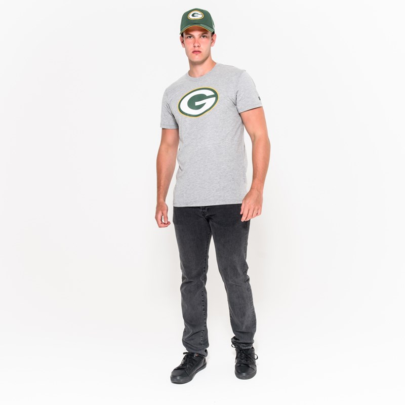 Camiseta New Era Bay Packers Team Logo Grises | SC5349062