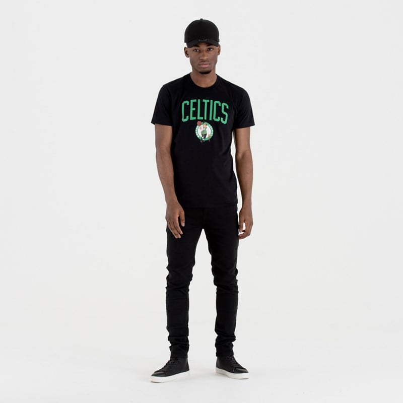 Camiseta New Era Boston Celtics Team Logo Negros | BS6751398