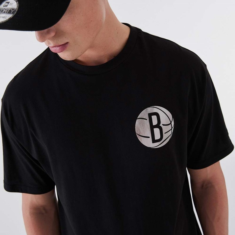 Camiseta New Era Brooklyn Nets NBA Negros | VM9043568