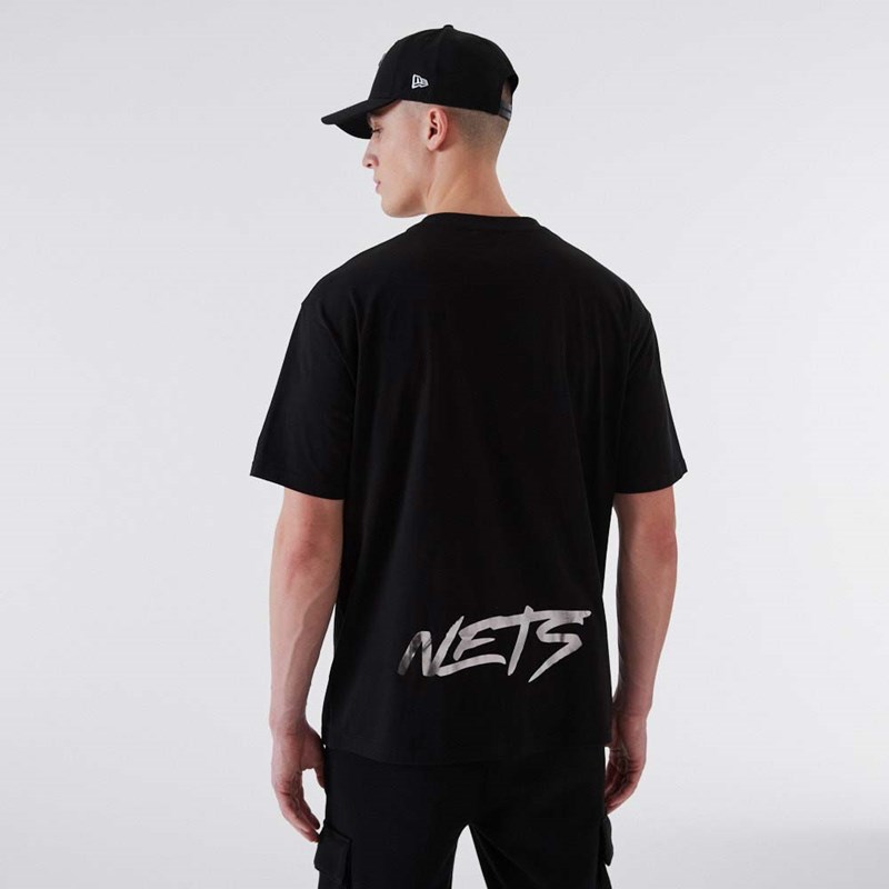 Camiseta New Era Brooklyn Nets NBA Negros | VM9043568