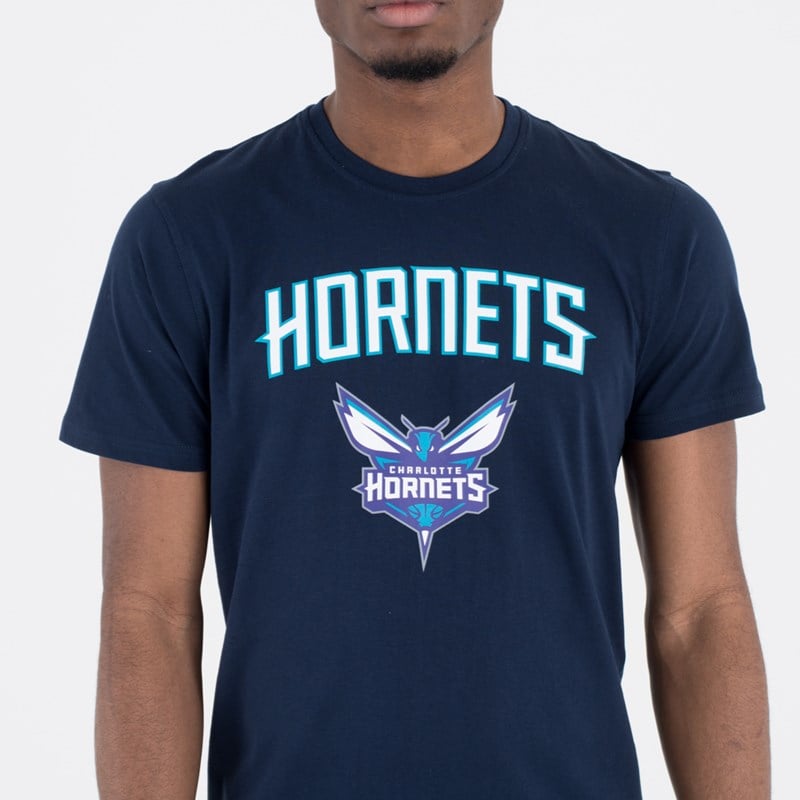 Camiseta New Era Charlotte Hornets Team Logo Azules | CA1726803