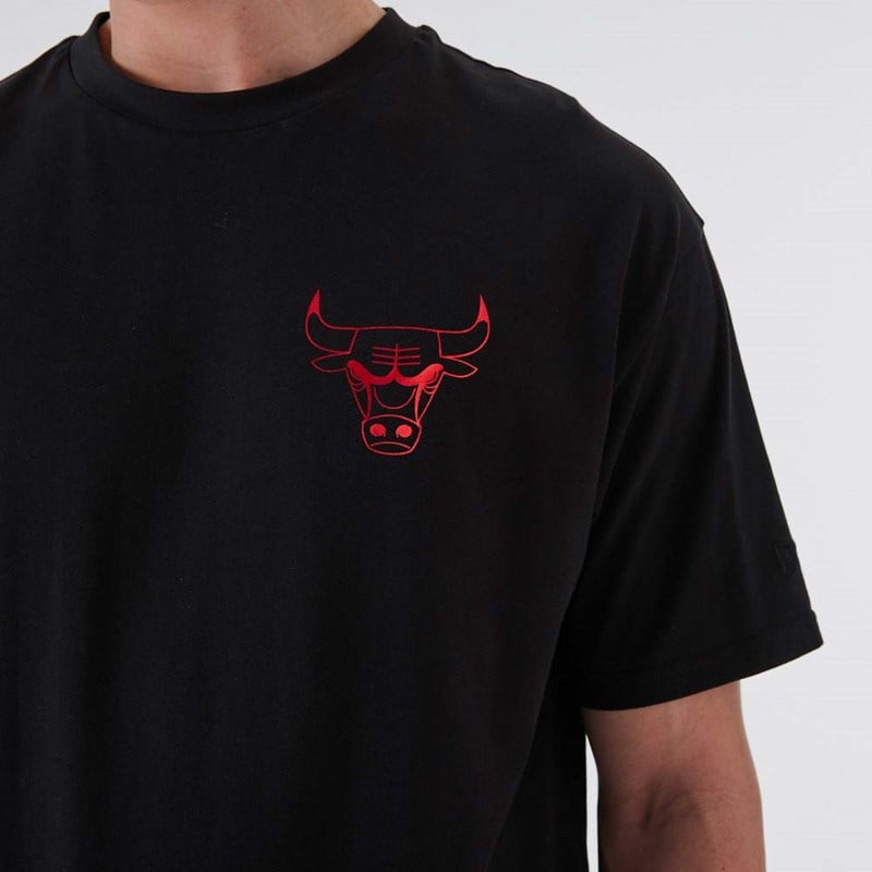 Camiseta New Era Chicago Bulls NBA Negros | UO0291458