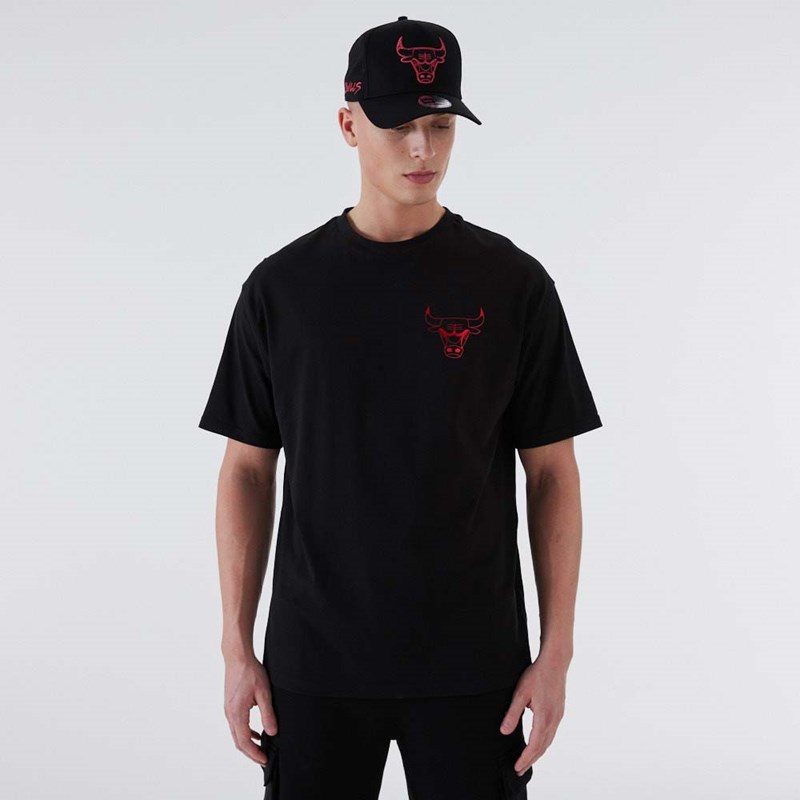 Camiseta New Era Chicago Bulls NBA Negros | UO0291458