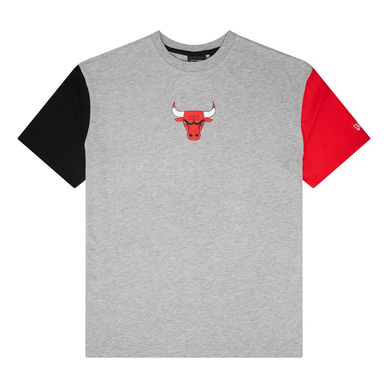 Camiseta New Era Chicago Bulls NBA Paris Games Grises | ZG3185026