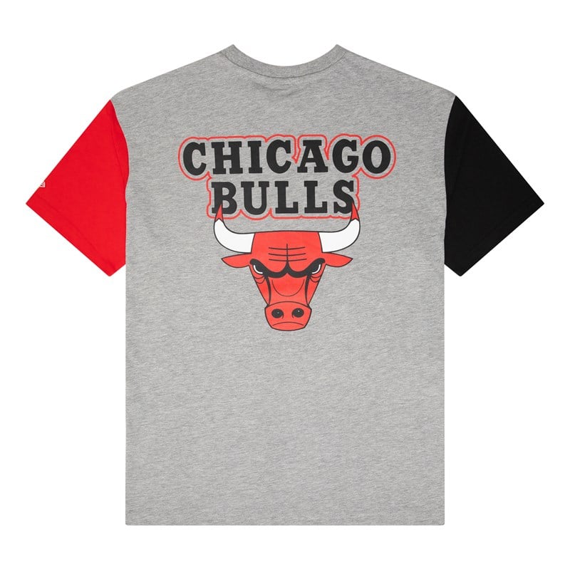 Camiseta New Era Chicago Bulls NBA Paris Games Grises | ZG3185026