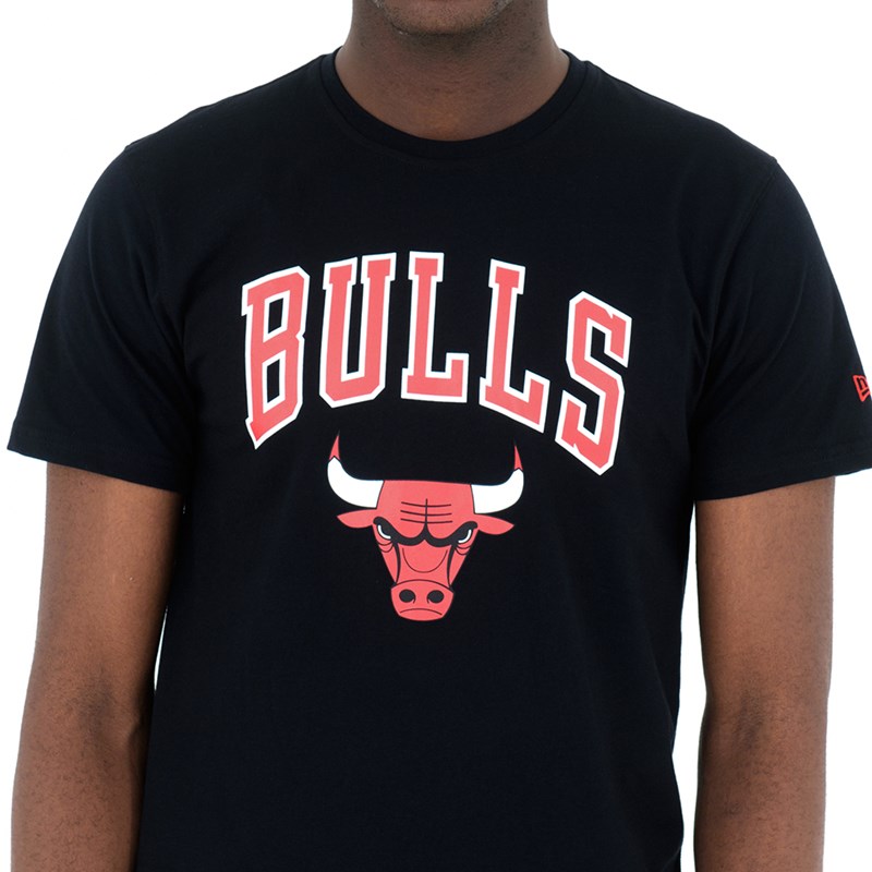 Camiseta New Era Chicago Bulls Negros | BZ5864213