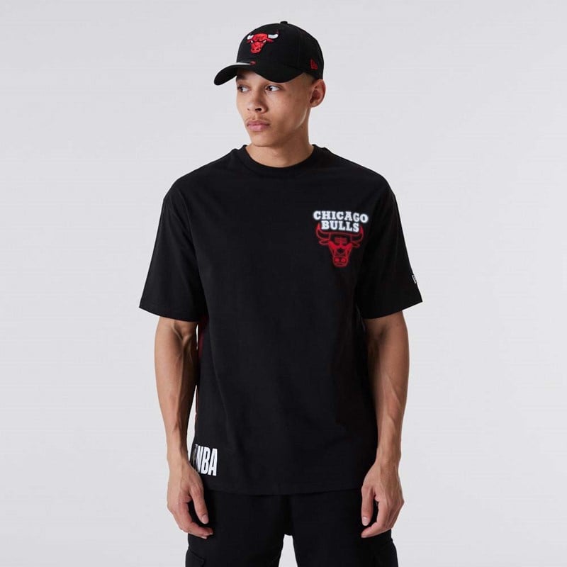 Camiseta New Era Chicago Bulls Neon Oversized Negros | RI8973645