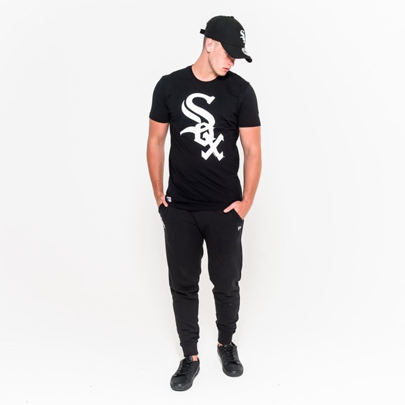 Camiseta New Era Chicago Sox Logo Negros | GA7436859