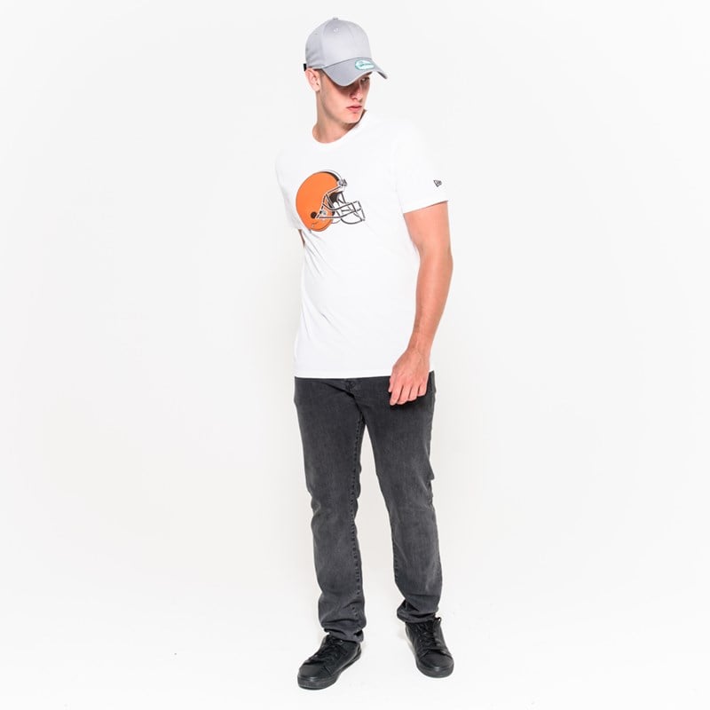 Camiseta New Era Cleveland Browns NFL Team Logo Blancos | JX8604312