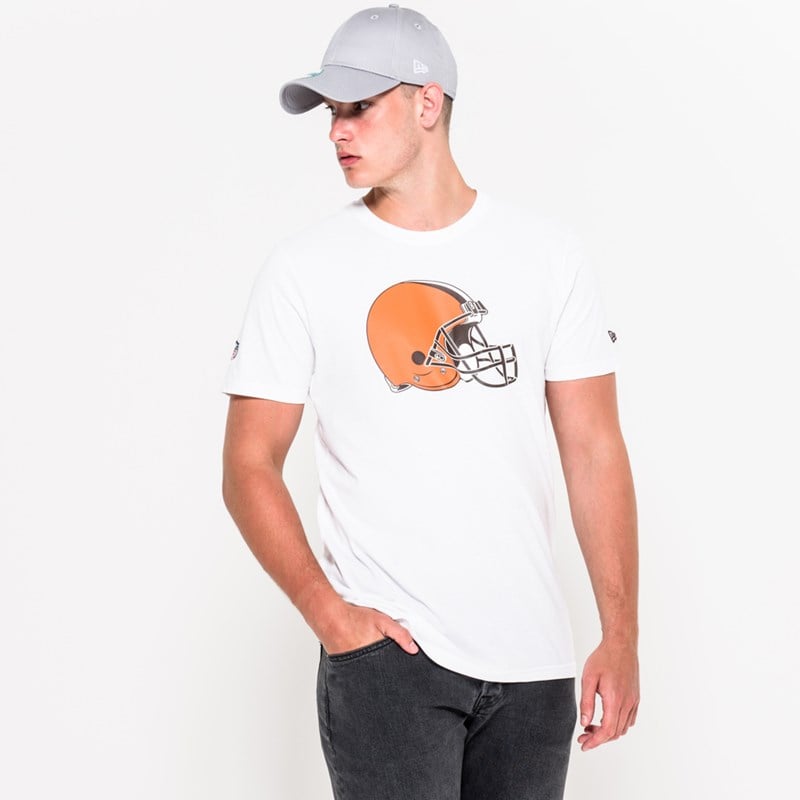 Camiseta New Era Cleveland Browns NFL Team Logo Blancos | JX8604312