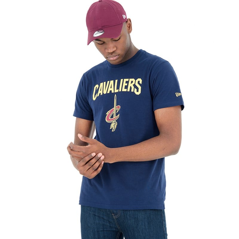 Camiseta New Era Cleveland Cavaliers NBA Logo Azules | AQ6528397