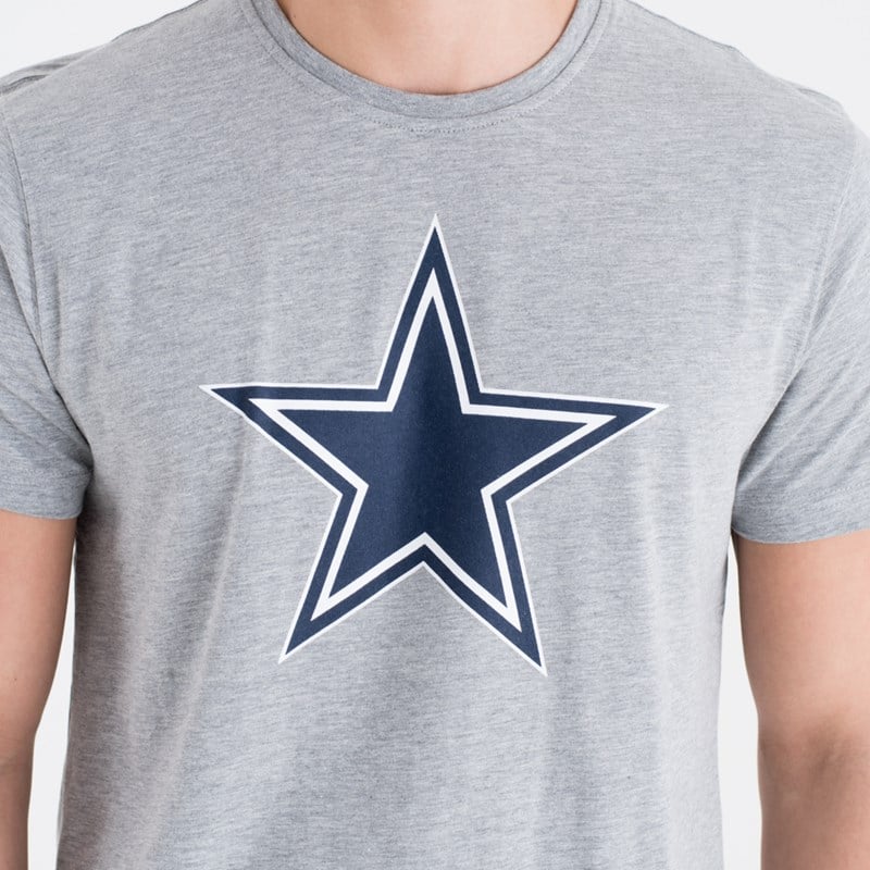 Camiseta New Era Dallas Cowboys Team Logo Grises | TD8520736