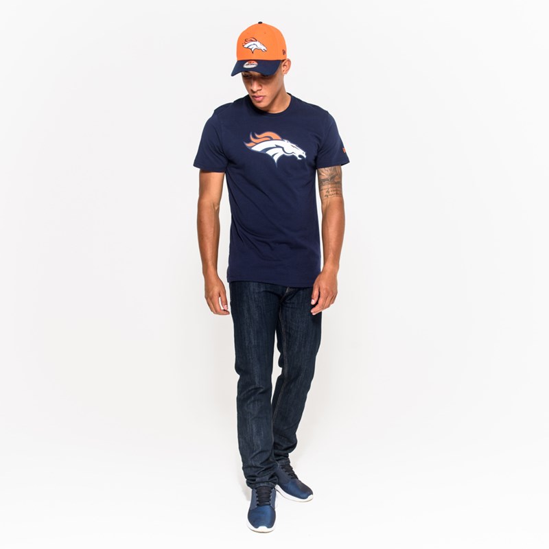 Camiseta New Era Denver Broncos Team Logo Azules | QW6725193