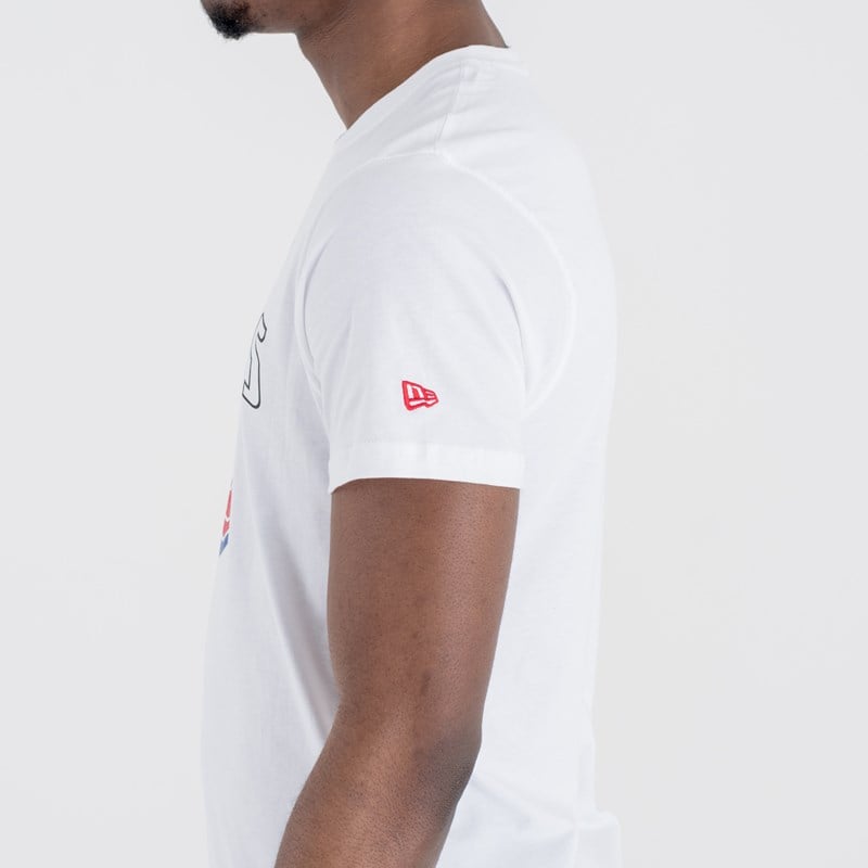 Camiseta New Era Detroit Pistons Team Logo Blancos | GS7148326