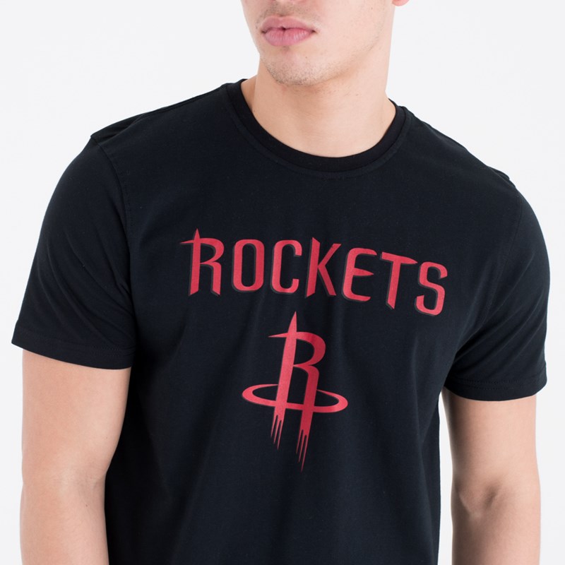 Camiseta New Era Houston Rockets NBA Team Logo Negros | LP0296851