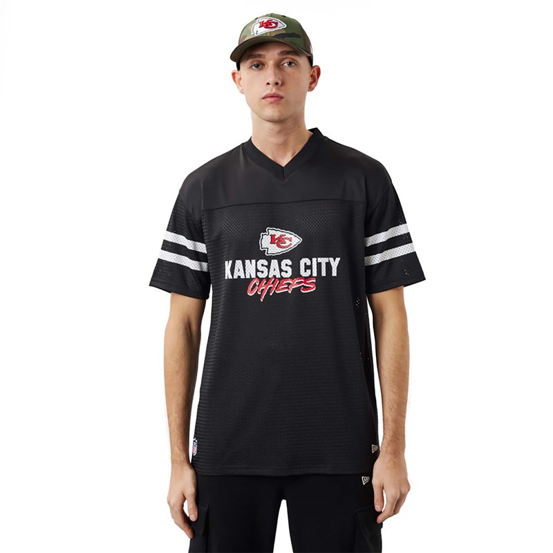 Camiseta New Era Kansas City Chiefs NFL Script Jersey Negros | AD4398126